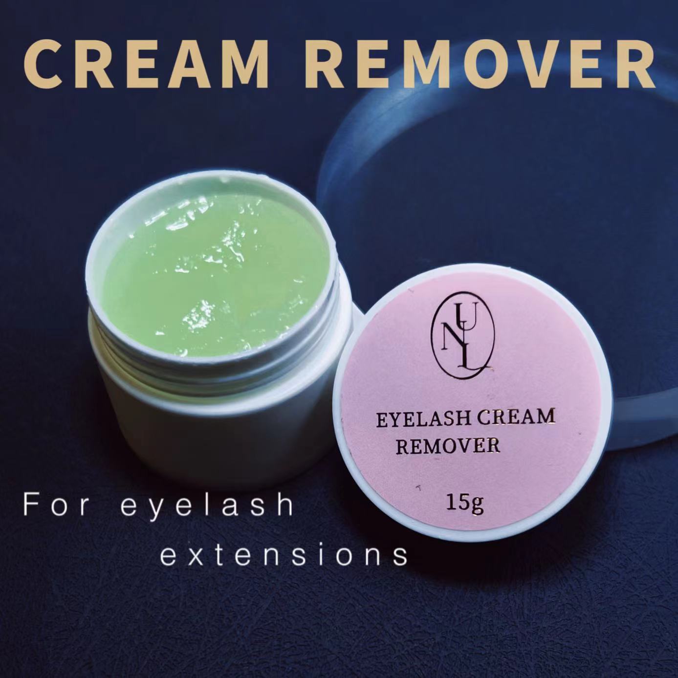 UNIQUELASH Eyelash Glue Remover Quick Unloading Adhesive Professional Cream Remover for EyeslashesUnique Cream Remover - Melon15g